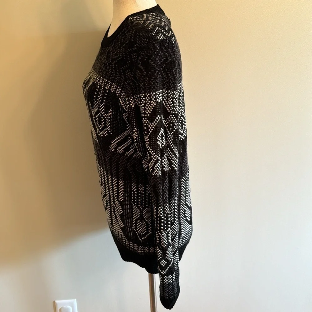 J. Crew Geometric Print Wool Blend Sweater Size XS